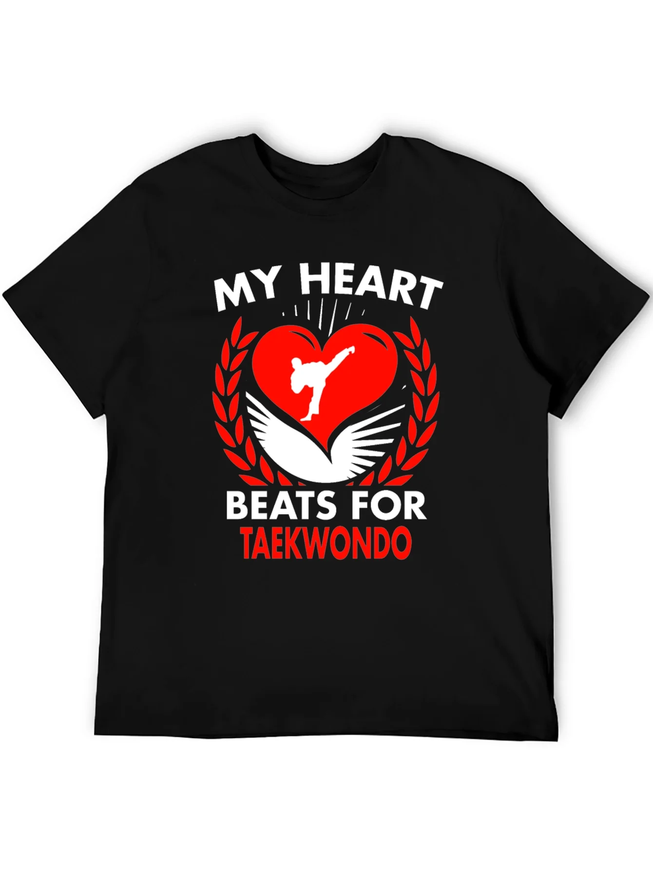 Taekwondo Heartbeat T-Shirt Martial Arts Tee
