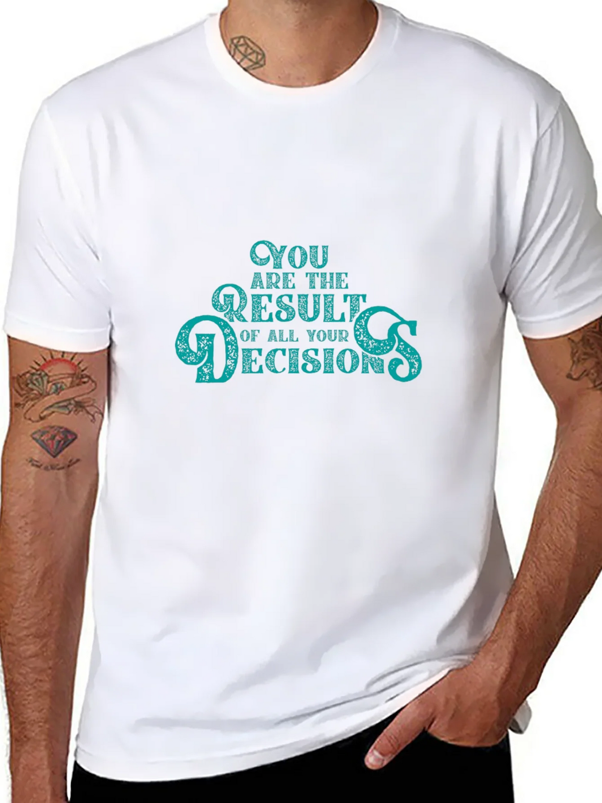 Decisions T-Shirt -  Black Crew Neck Tee