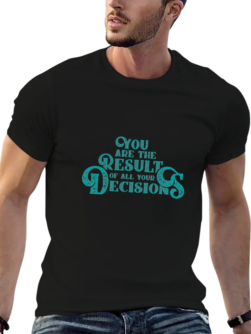 Decisions T-Shirt -  Black Crew Neck Tee