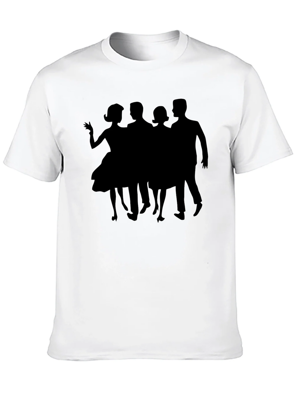 Retro Silhouette Crew Neck T-Shirt
