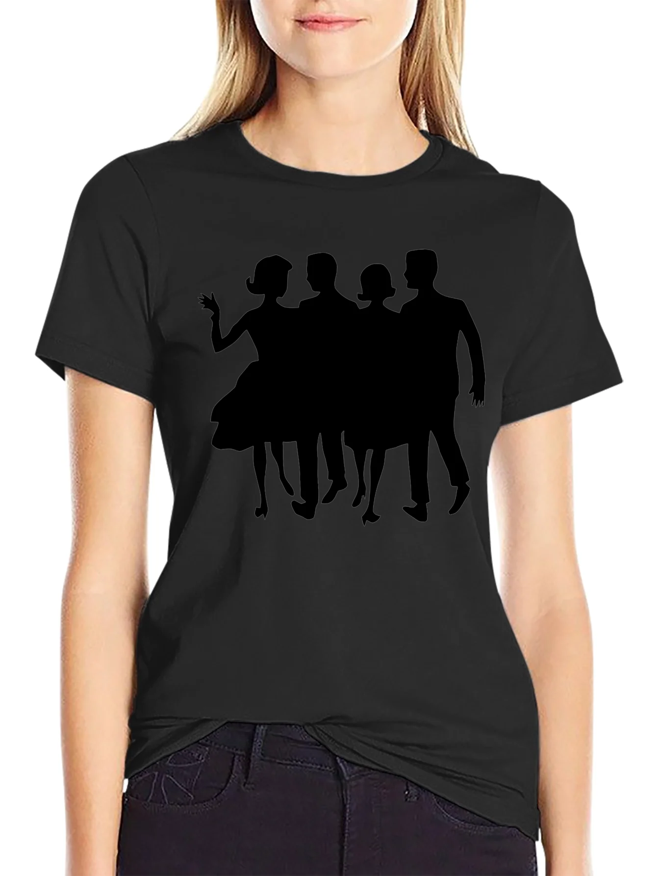 Retro Silhouette Crew Neck T-Shirt