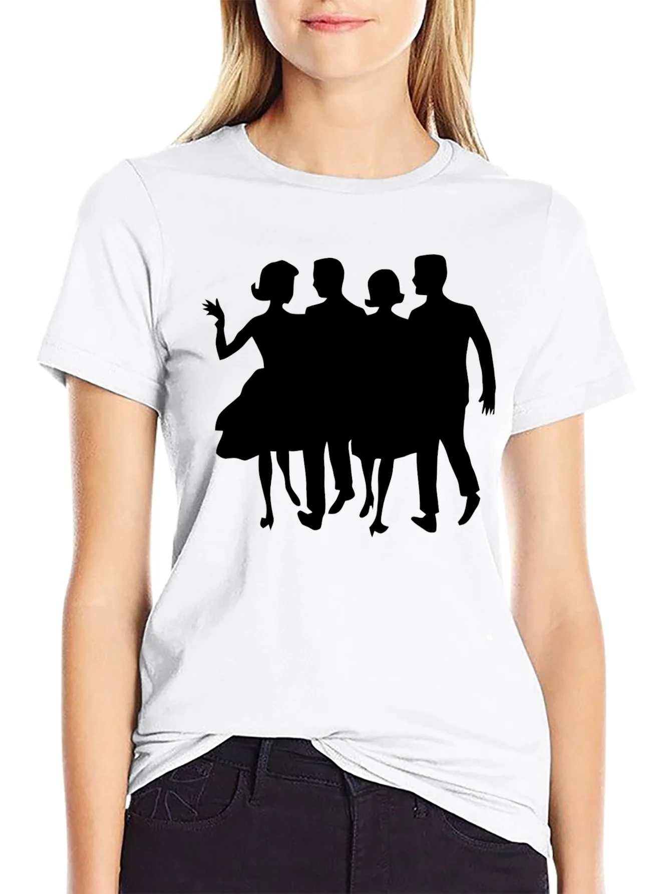 Retro Silhouette Crew Neck T-Shirt