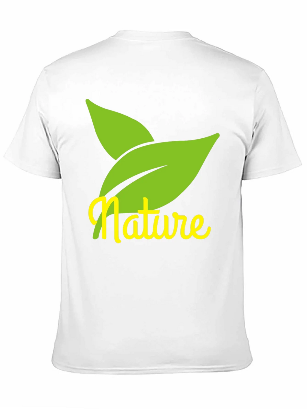 Nature Leaves Graphic Black T-Shirt