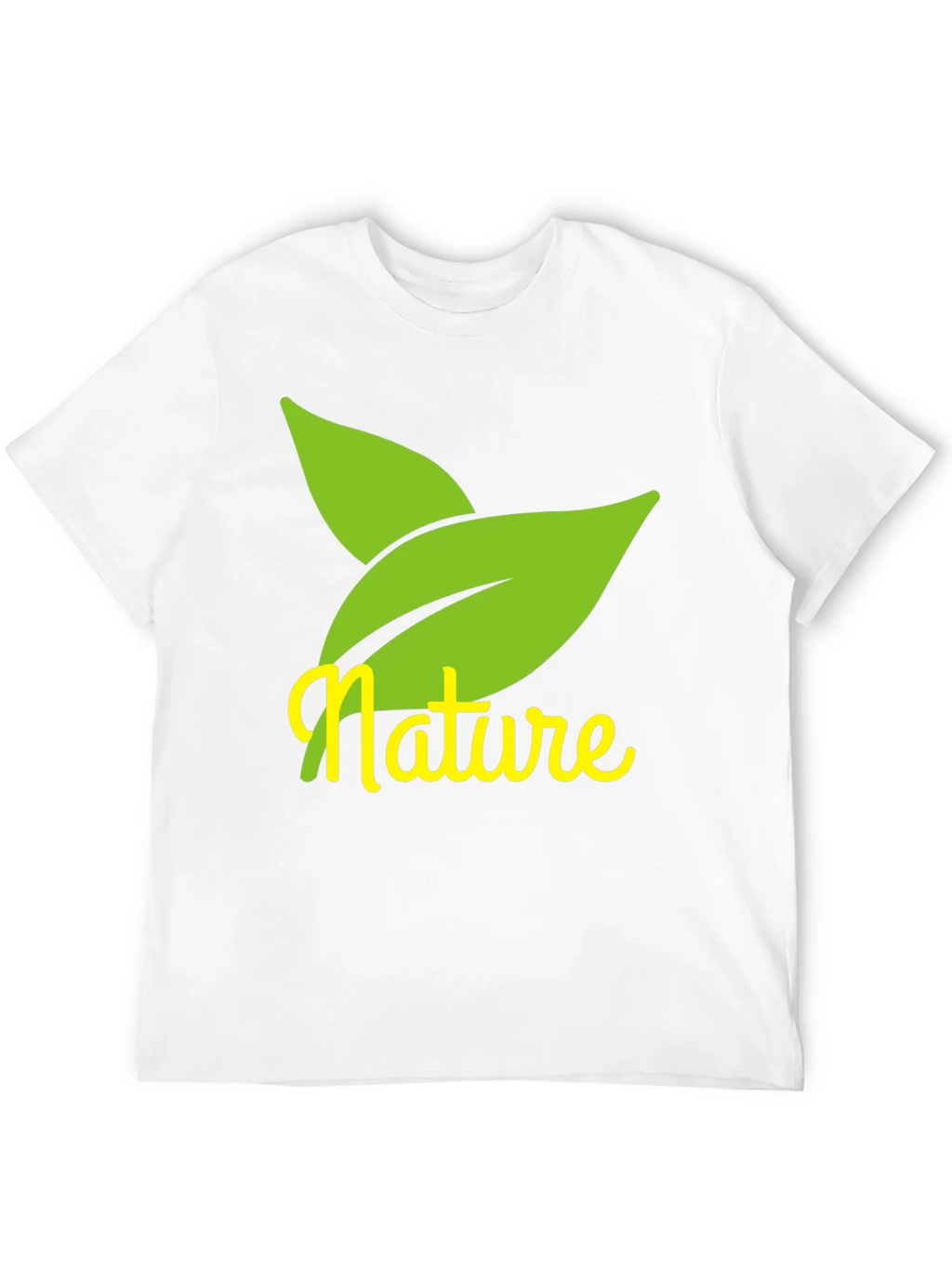 Nature Leaves Graphic Black T-Shirt