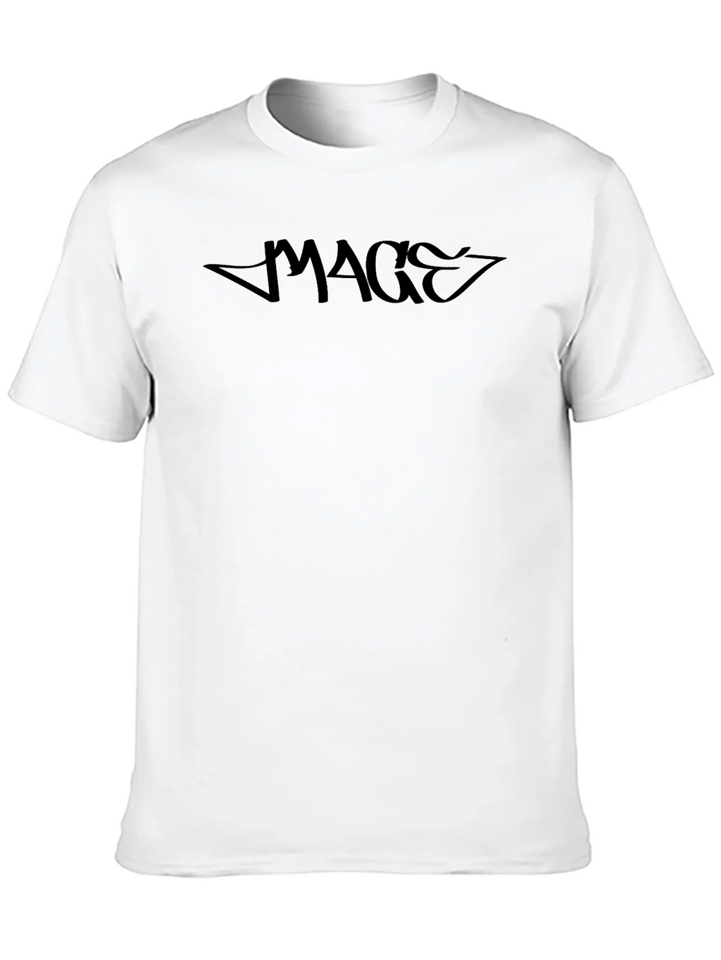 MAGE Black Graphic Tee - Casual Style