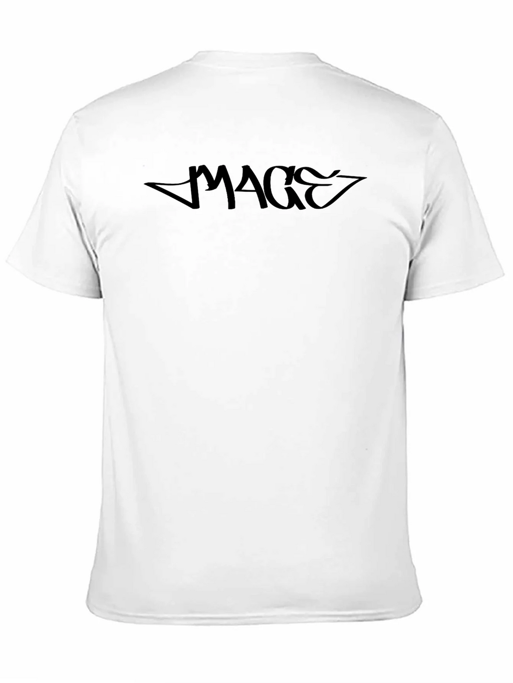MAGE Black Graphic Tee - Casual Style