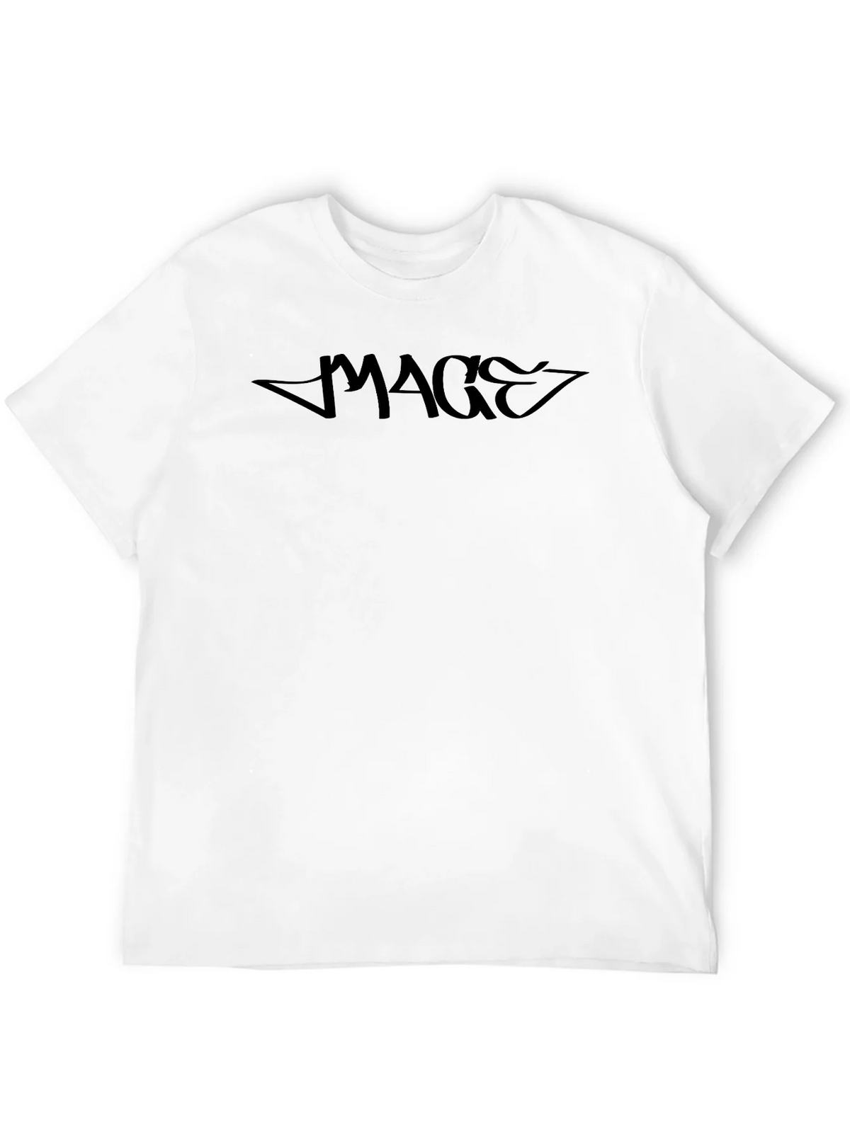 MAGE Black Graphic Tee - Casual Style