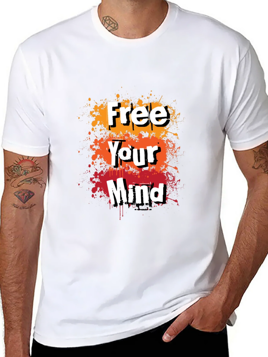 Free Your Mind Graphic Tee - Trendy Mens T-Shirt