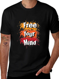 Free Your Mind Graphic Tee - Trendy Mens T-Shirt