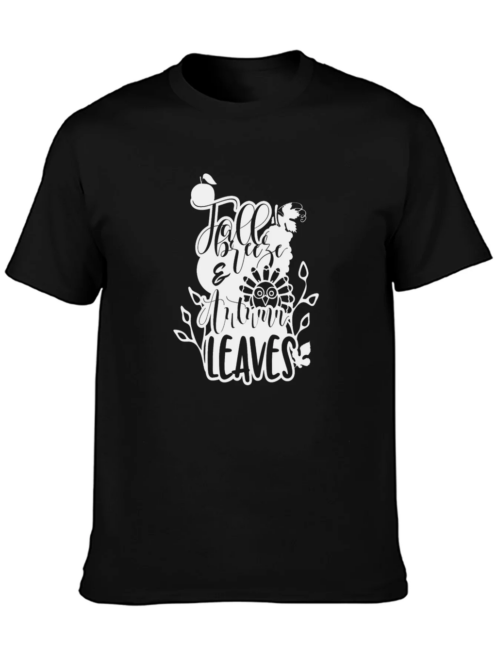 Fall Breeze Autumn Leaves Graphic Tee