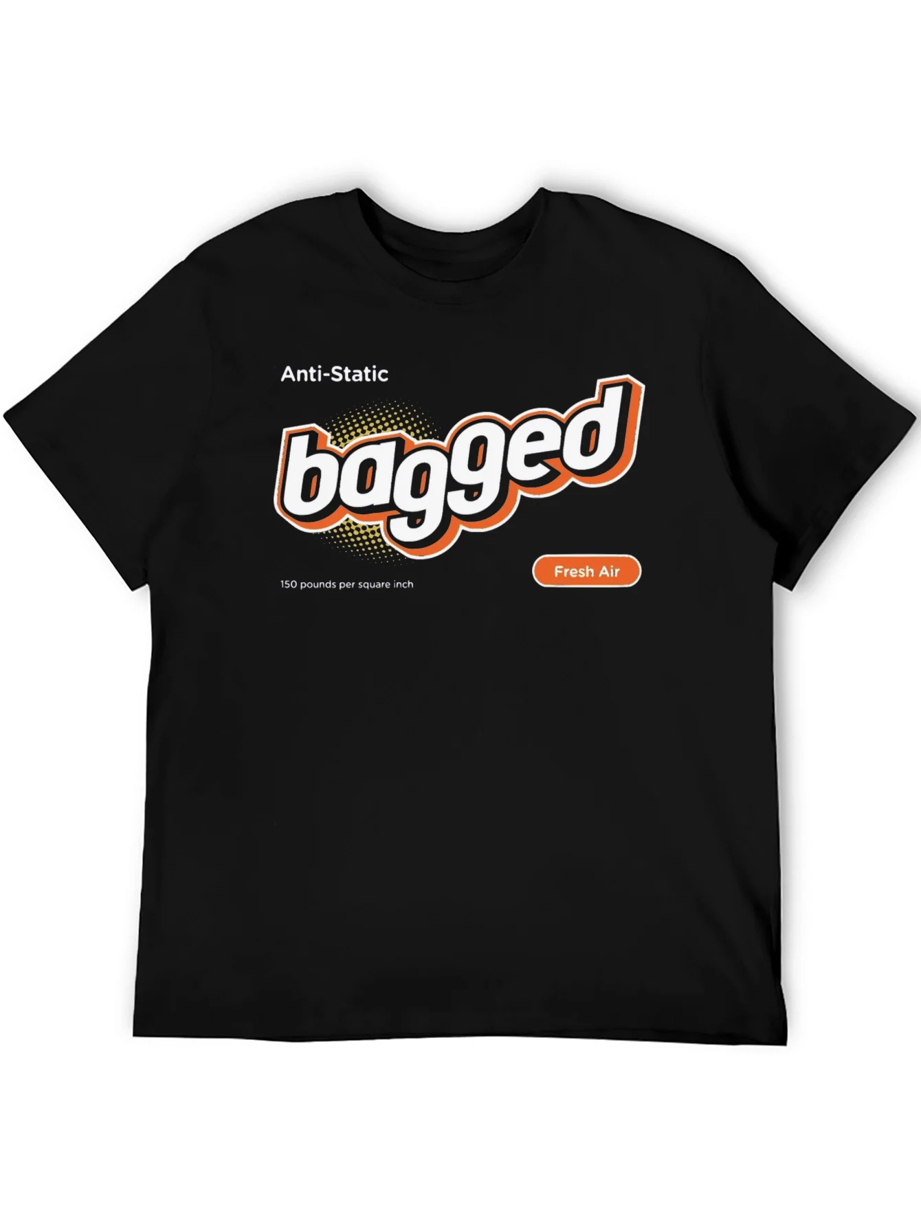 Bagged Anti-Static Fresh Air Black T-Shirt
