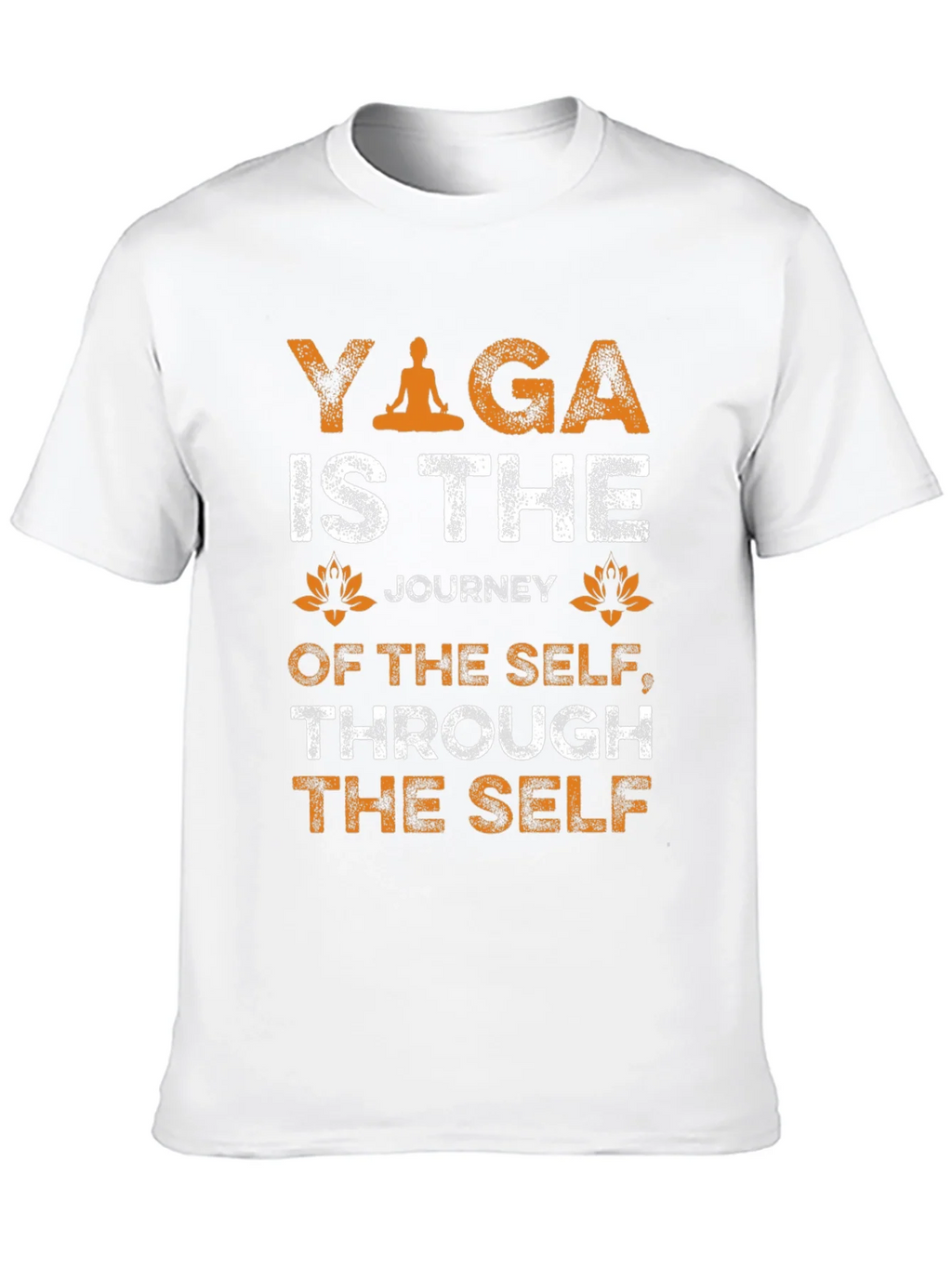 Yoga Journey T-Shirt - Self Through Self Black Tee