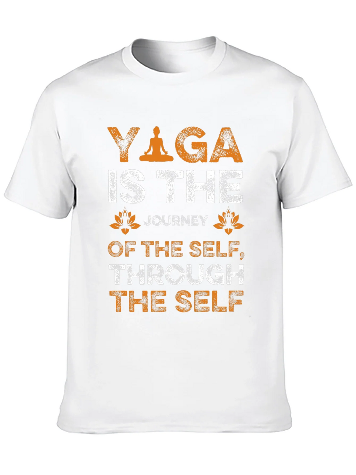 Yoga Journey T-Shirt - Self Through Self Black Tee