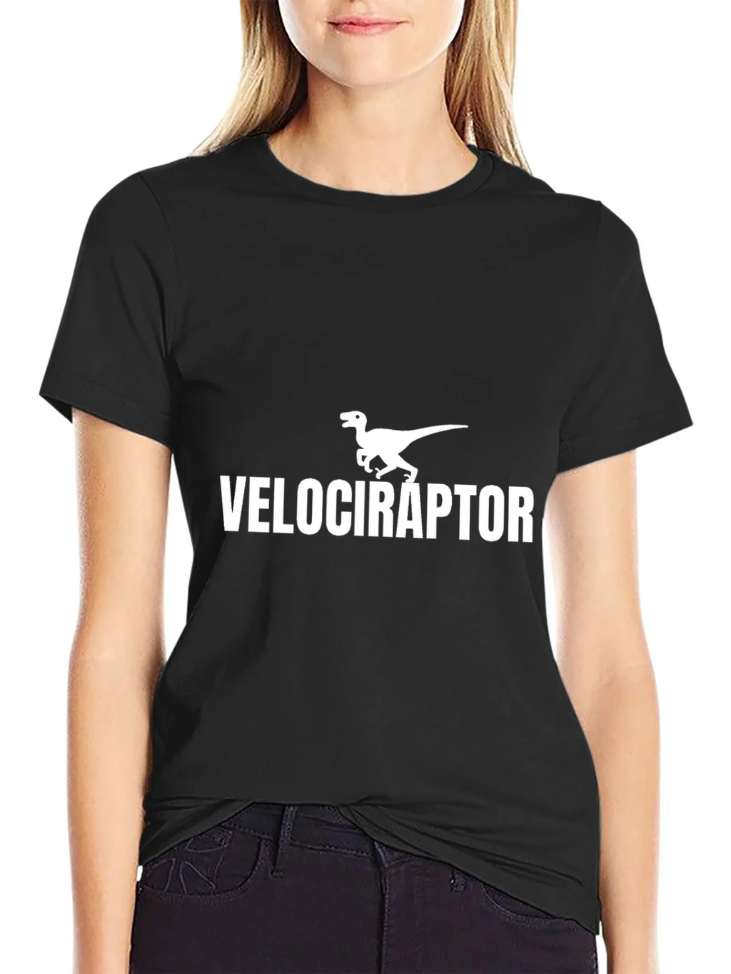 Velociraptor Dinosaur Graphic T-Shirt