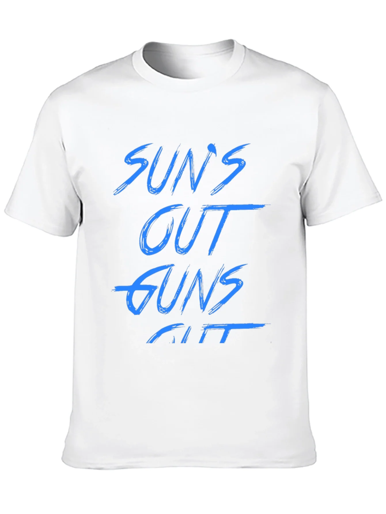 Suns Out Guns Out Black Graphic Tee