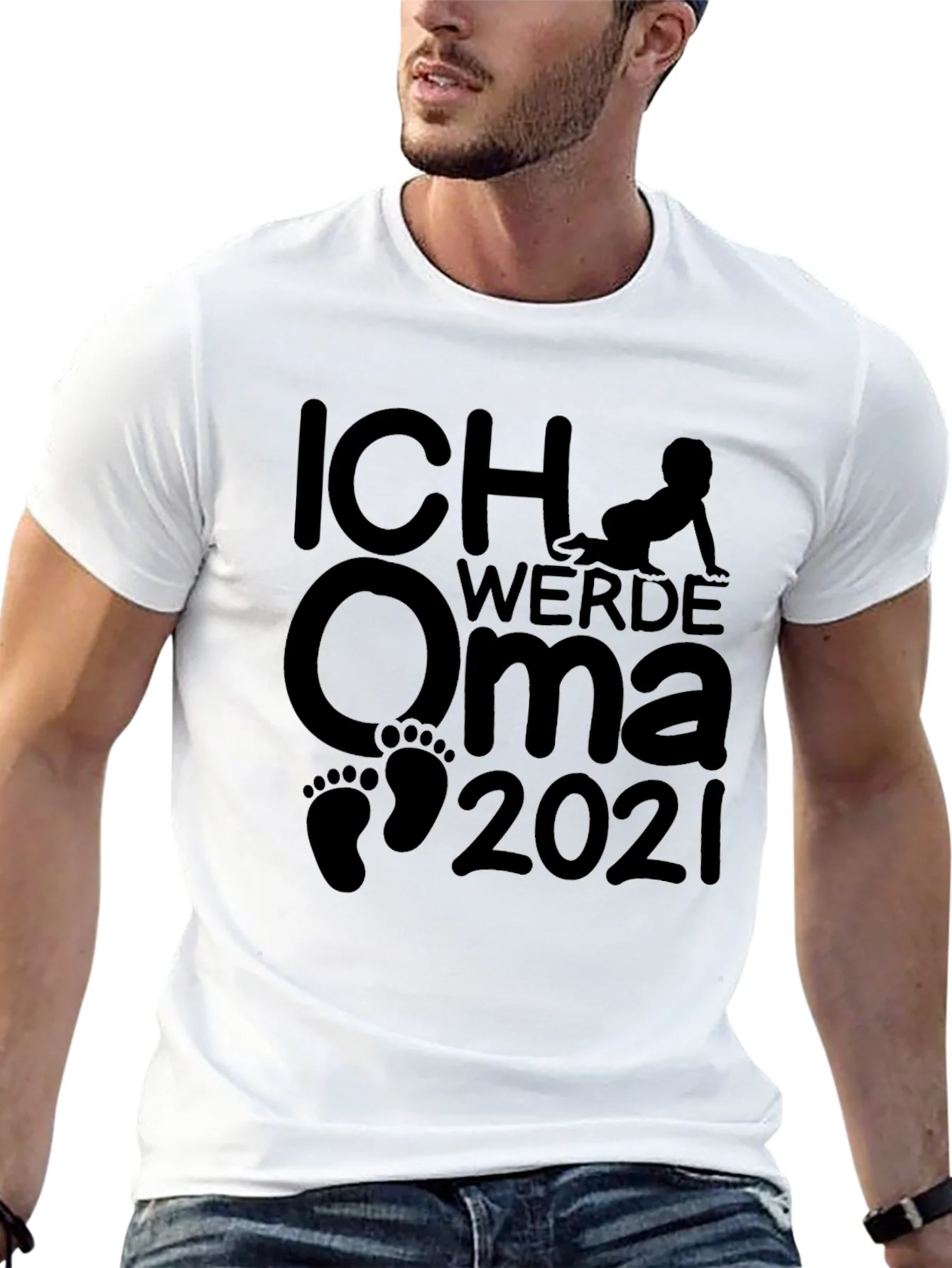 Ich Werde Oma 2021 T-Shirt - Expecting Grandma Tee