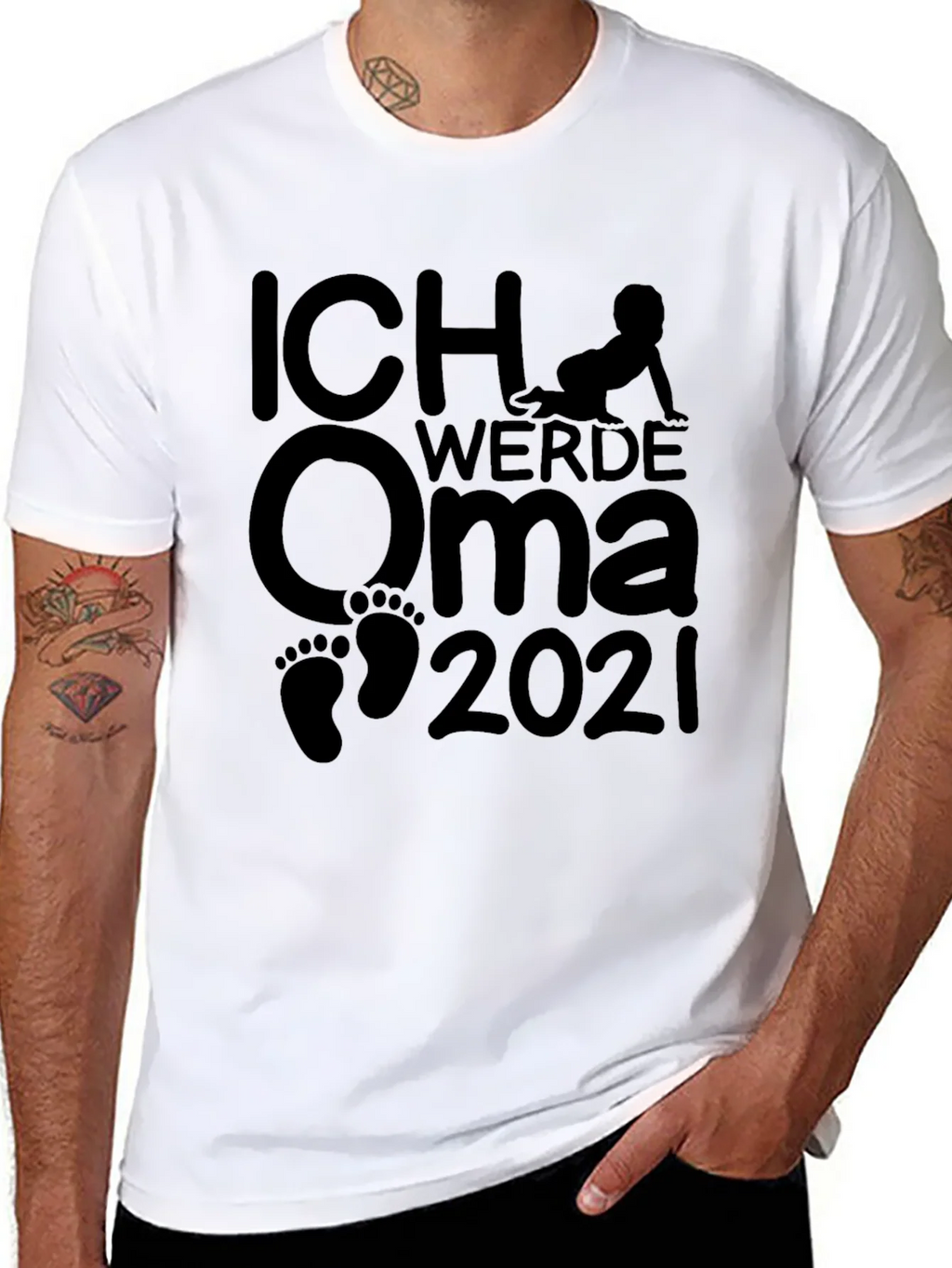 Ich Werde Oma 2021 T-Shirt - Expecting Grandma Tee