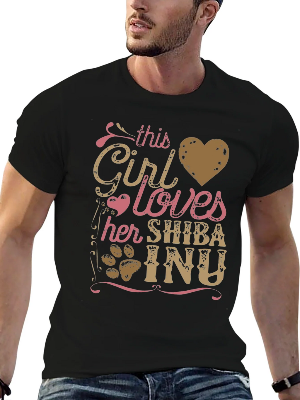Girl Loves Shiba Inu T-Shirt