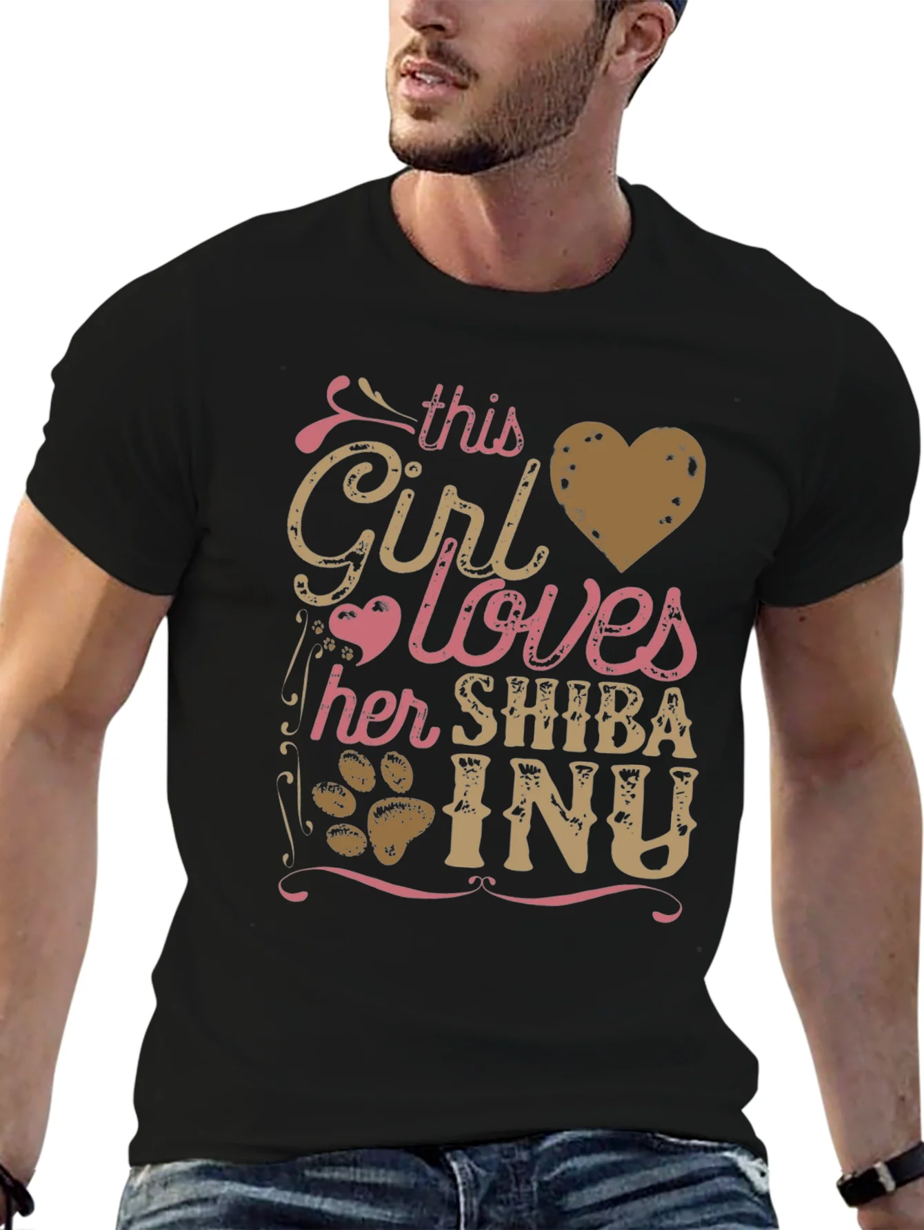 Girl Loves Shiba Inu T-Shirt