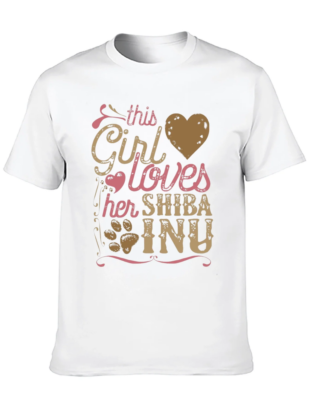 Girl Loves Shiba Inu T-Shirt