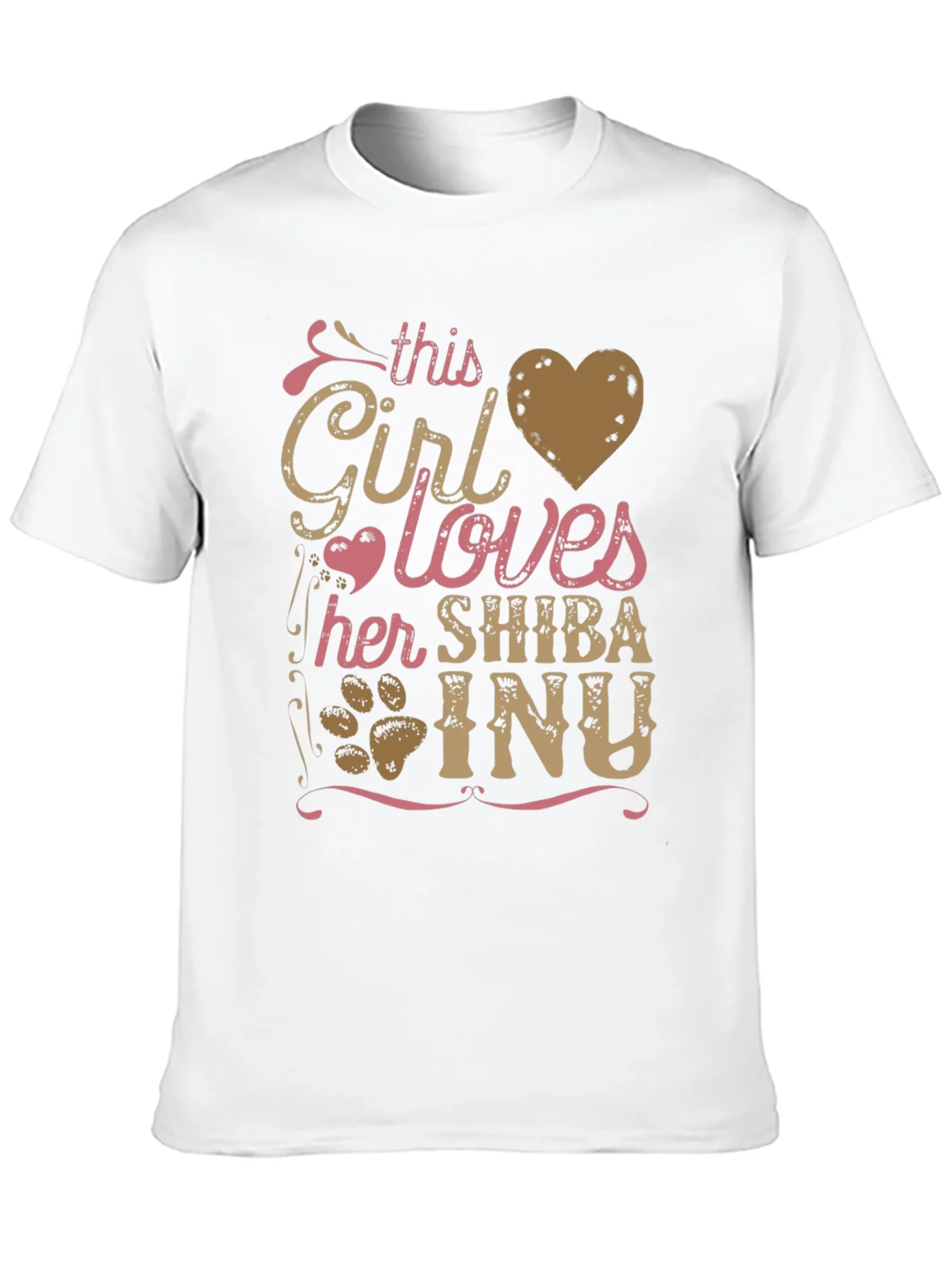 Girl Loves Shiba Inu T-Shirt