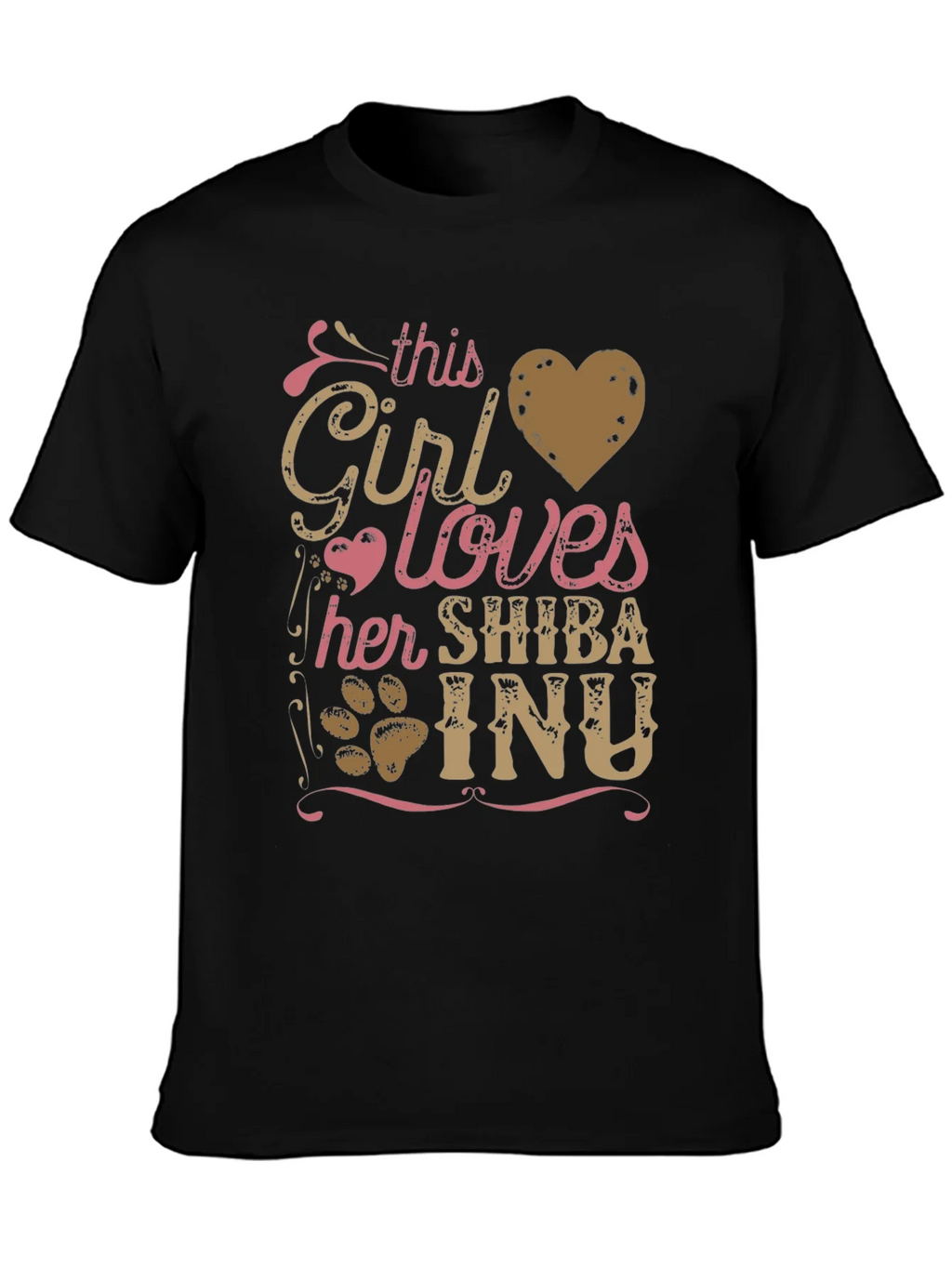 Girl Loves Shiba Inu T-Shirt