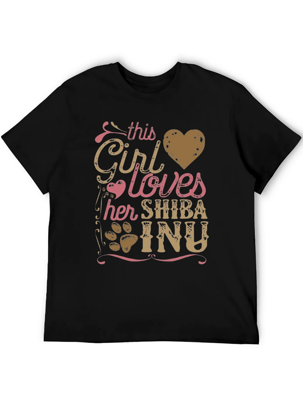 Girl Loves Shiba Inu T-Shirt
