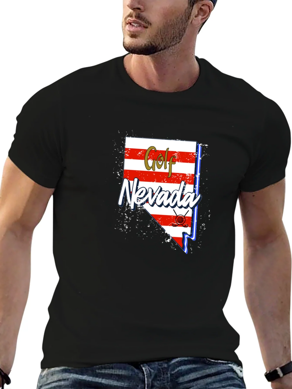 Golf Nevada T-Shirt - Novelty State Pride Tee
