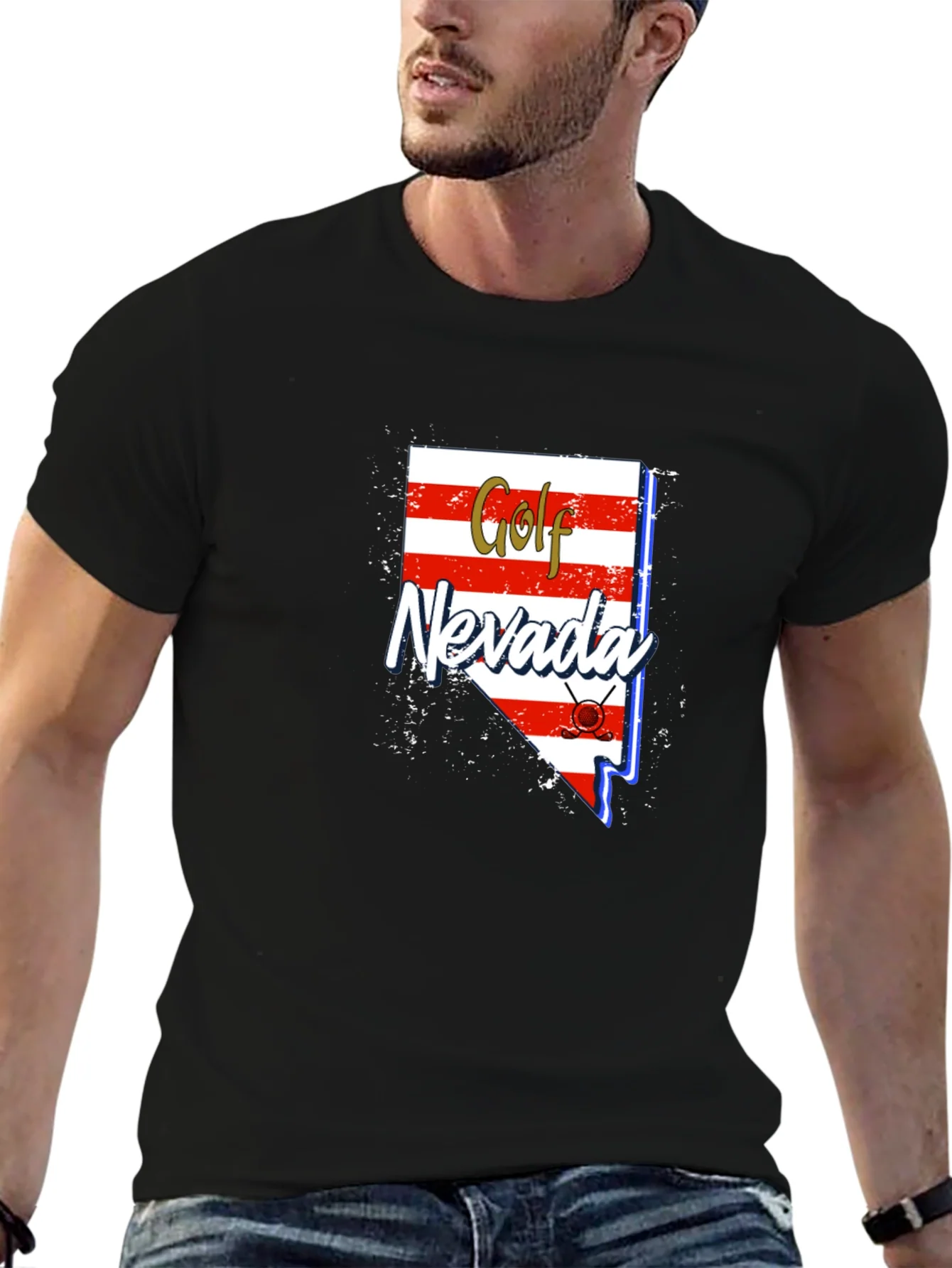 Golf Nevada T-Shirt - Novelty State Pride Tee