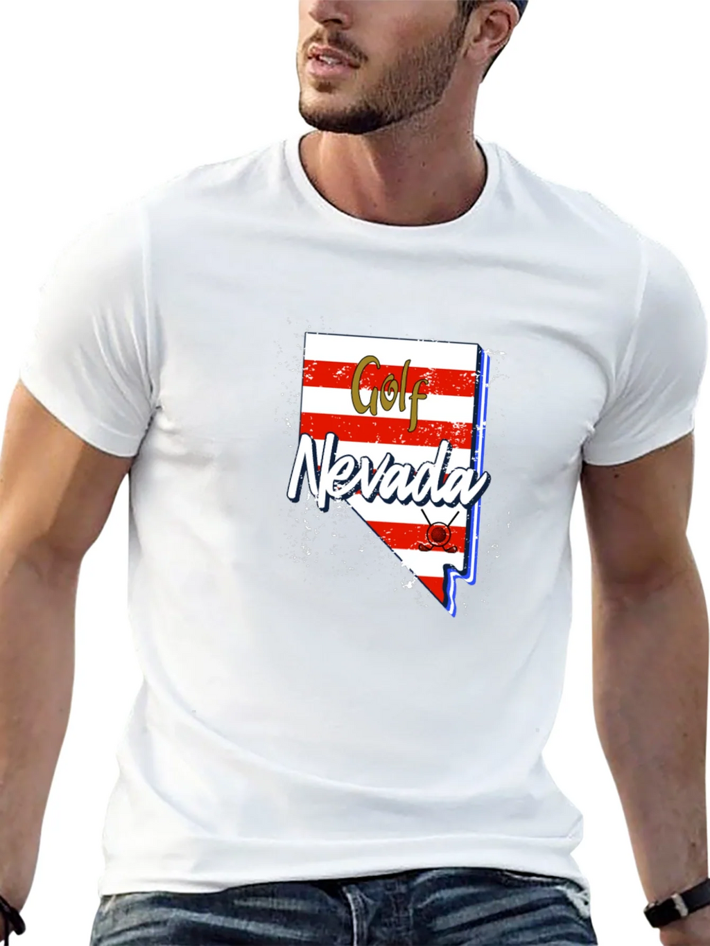 Golf Nevada T-Shirt - Novelty State Pride Tee