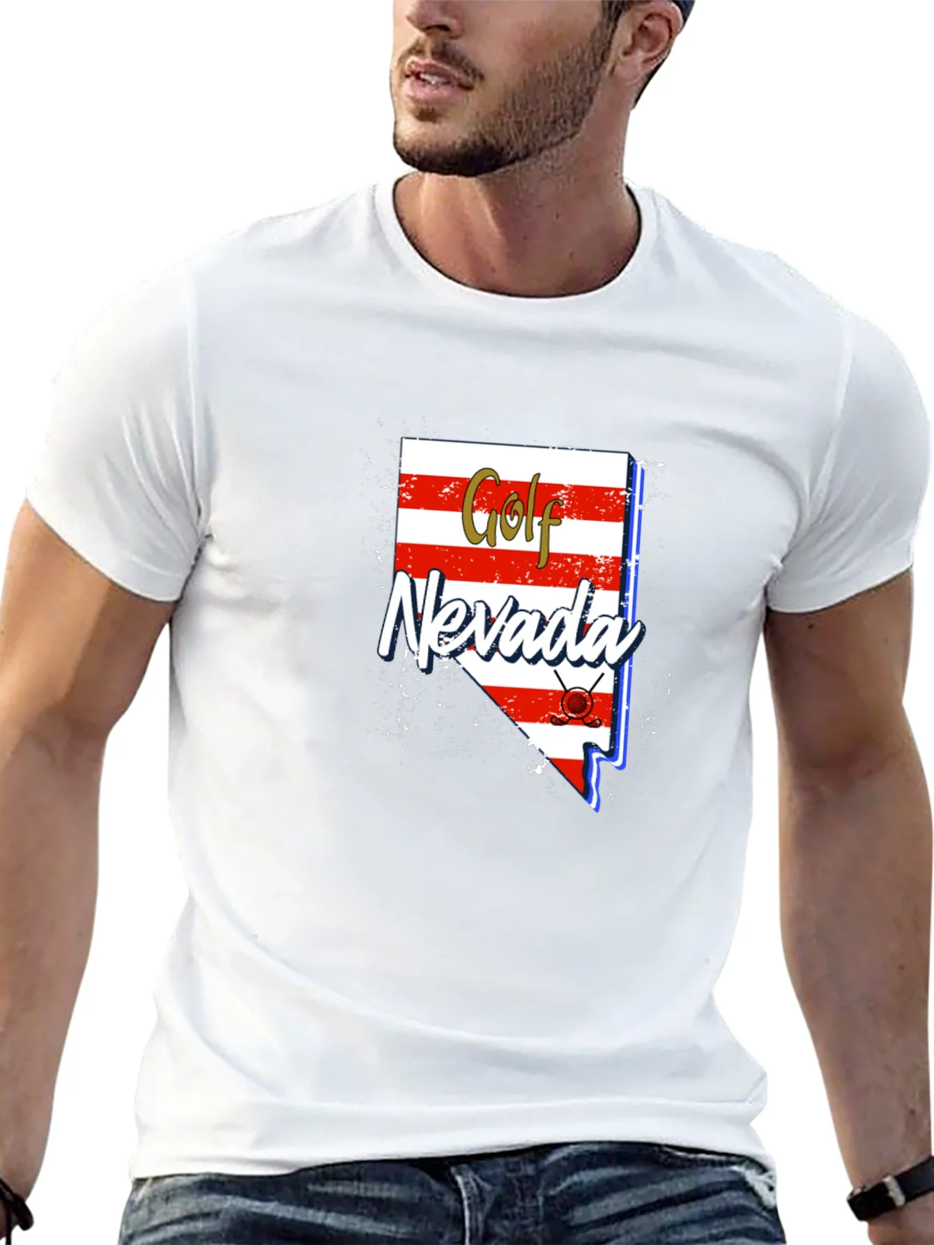 Golf Nevada T-Shirt - Novelty State Pride Tee