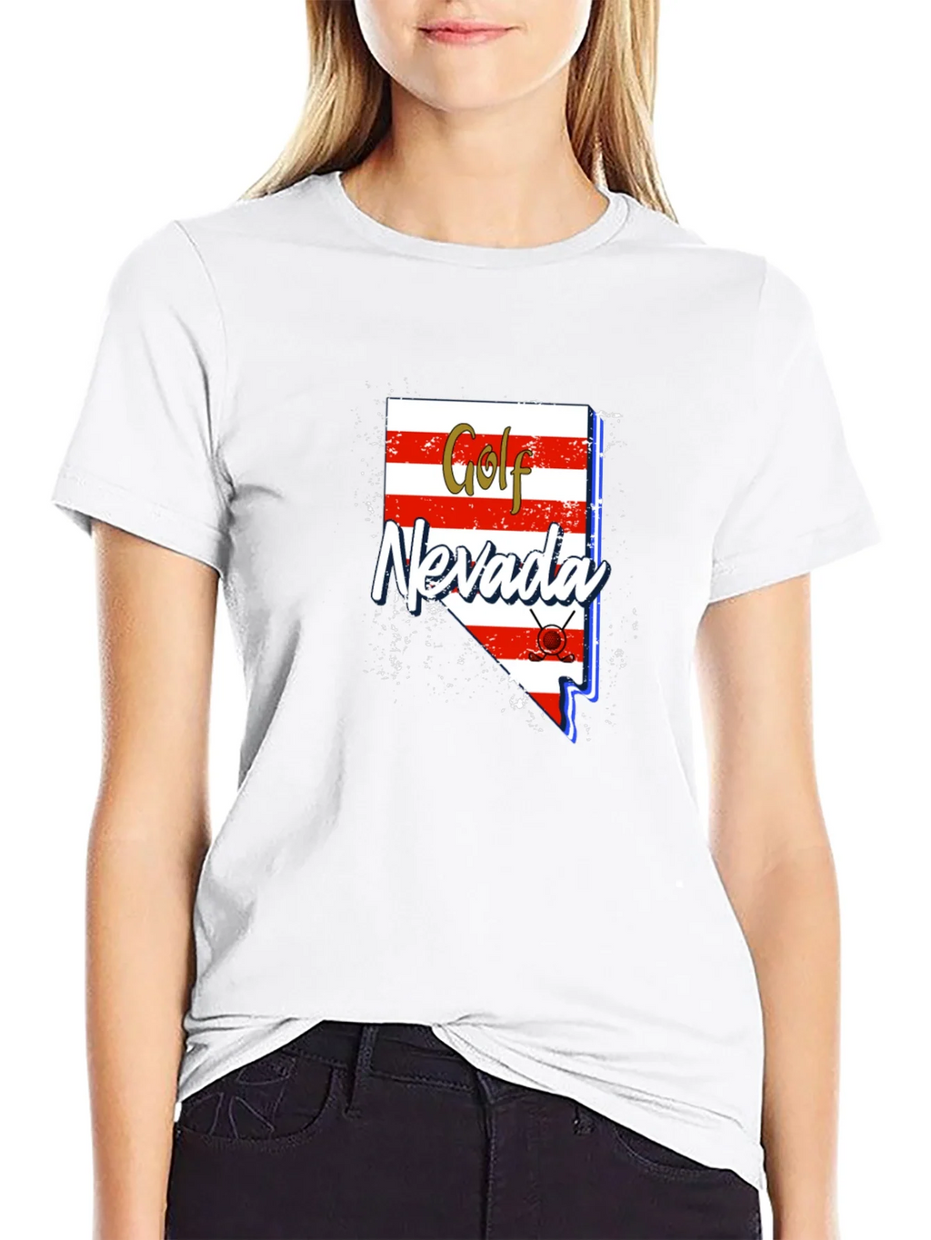 Golf Nevada T-Shirt - Novelty State Pride Tee