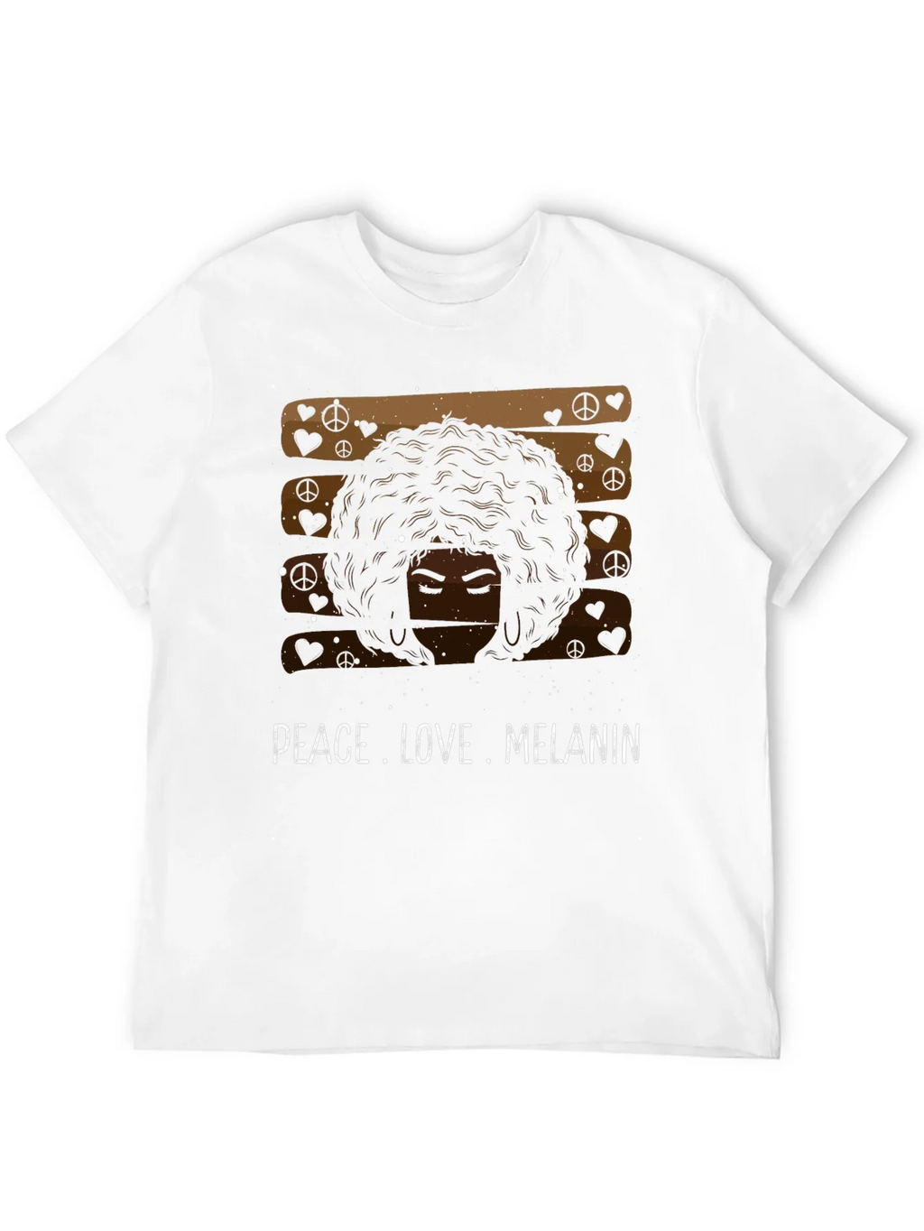 Peace Love Melanin Black Graphic Tee