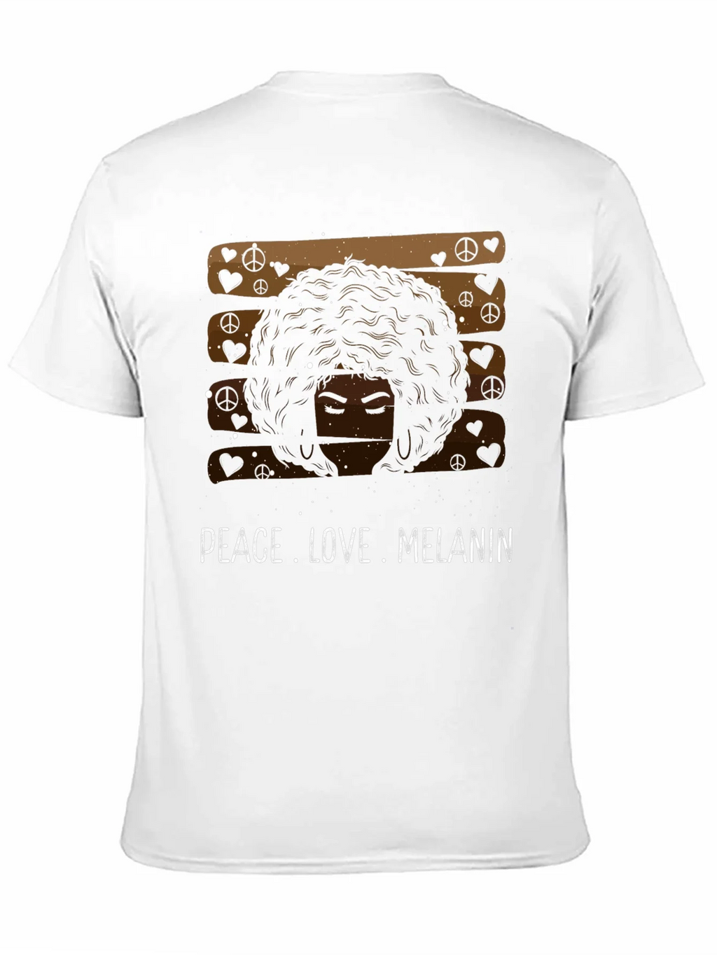 Peace Love Melanin Black Graphic Tee