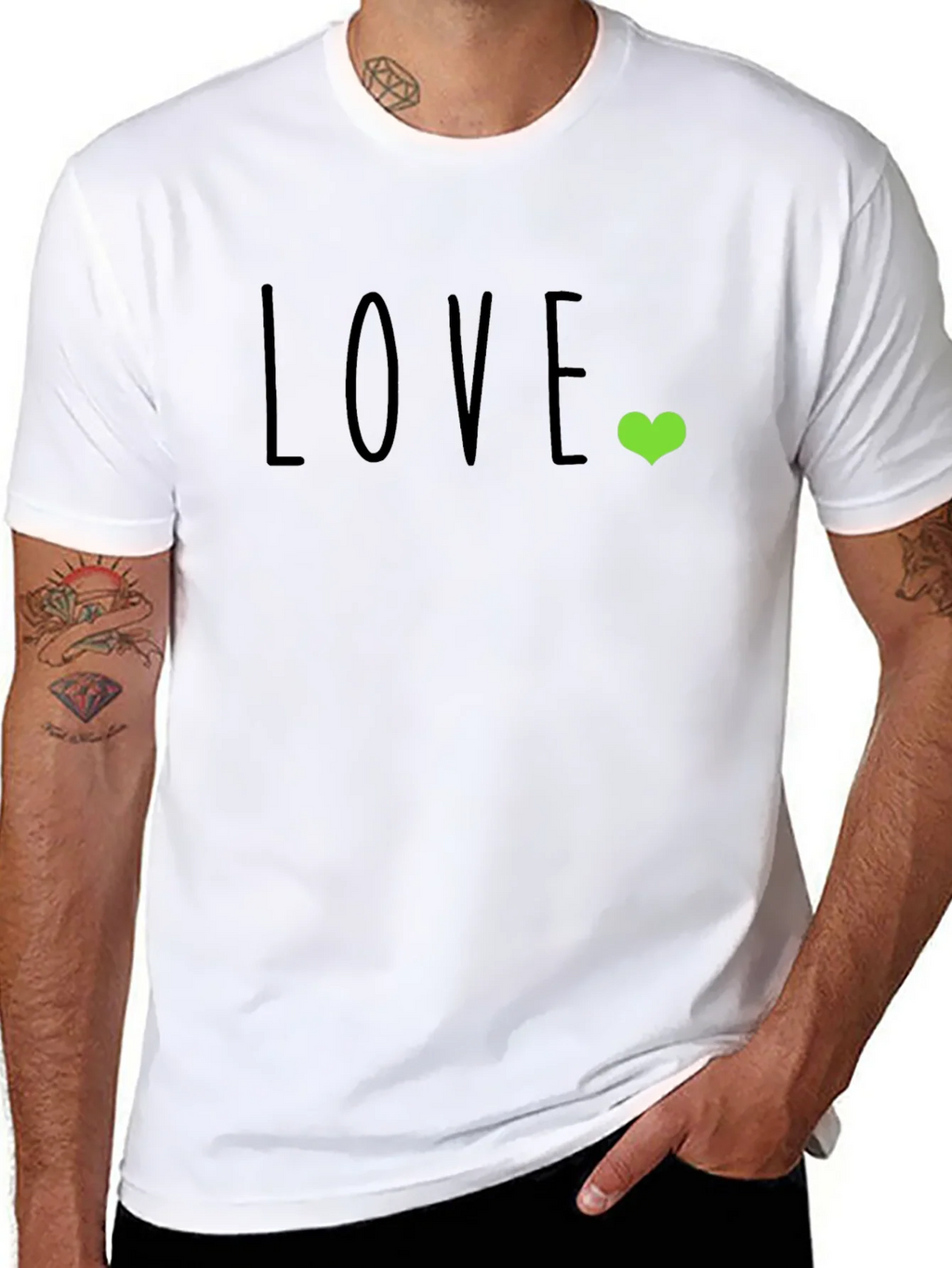 Love Heart Graphic T-Shirt - Casual Comfort