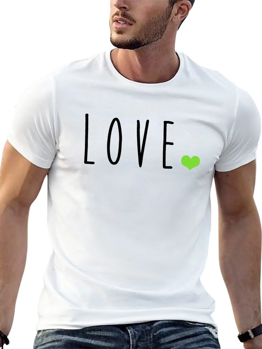 Love Heart Graphic T-Shirt - Casual Comfort