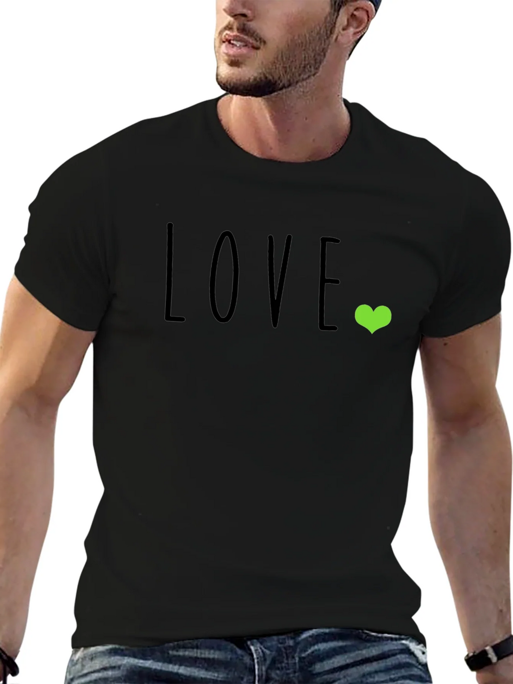 Love Heart Graphic T-Shirt - Casual Comfort