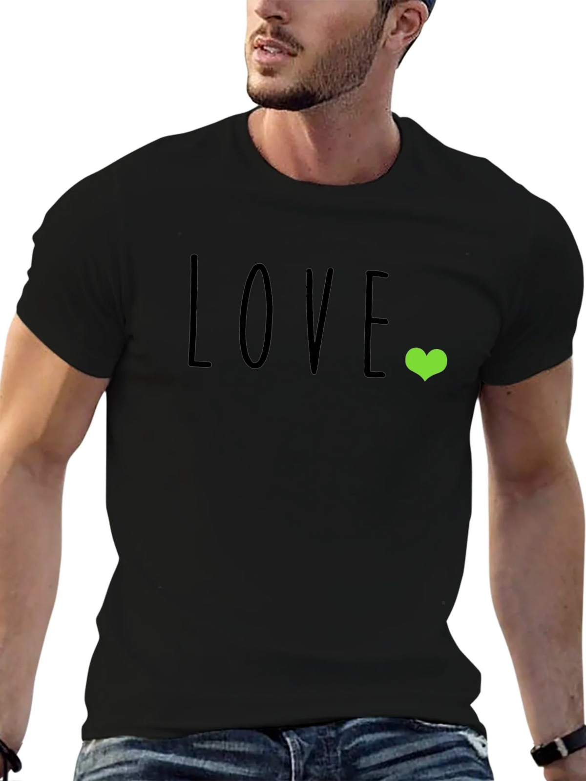 Love Heart Graphic T-Shirt - Casual Comfort
