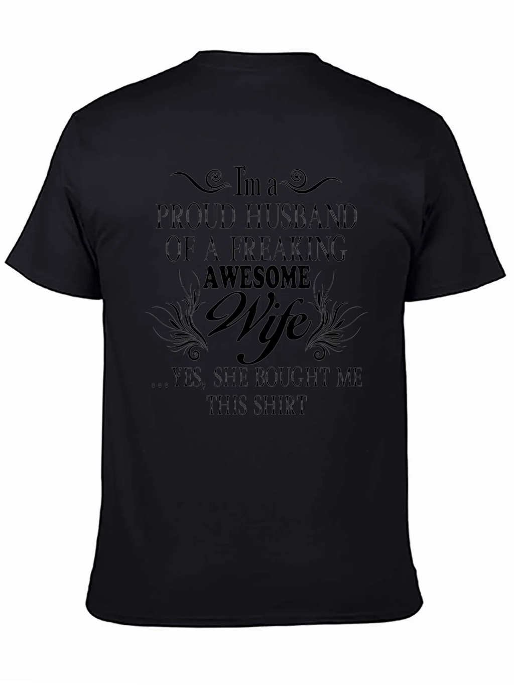 Proud Husband of Awesome Wife Graphic T-Shirt