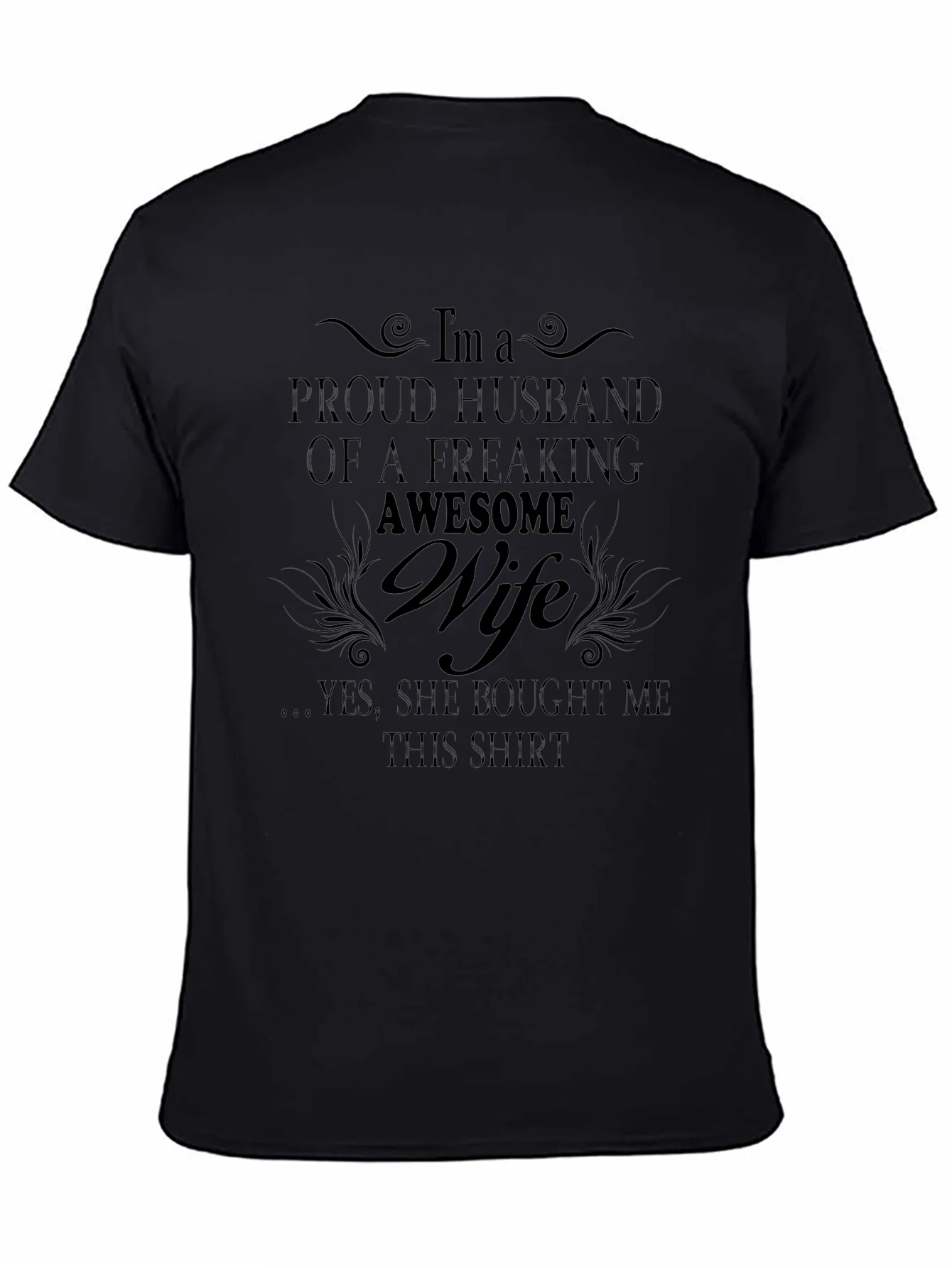 Proud Husband of Awesome Wife Graphic T-Shirt