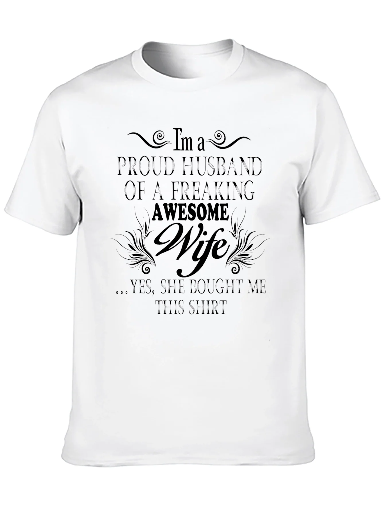 Proud Husband of Awesome Wife Graphic T-Shirt