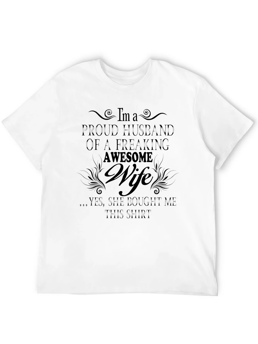Proud Husband of Awesome Wife Graphic T-Shirt