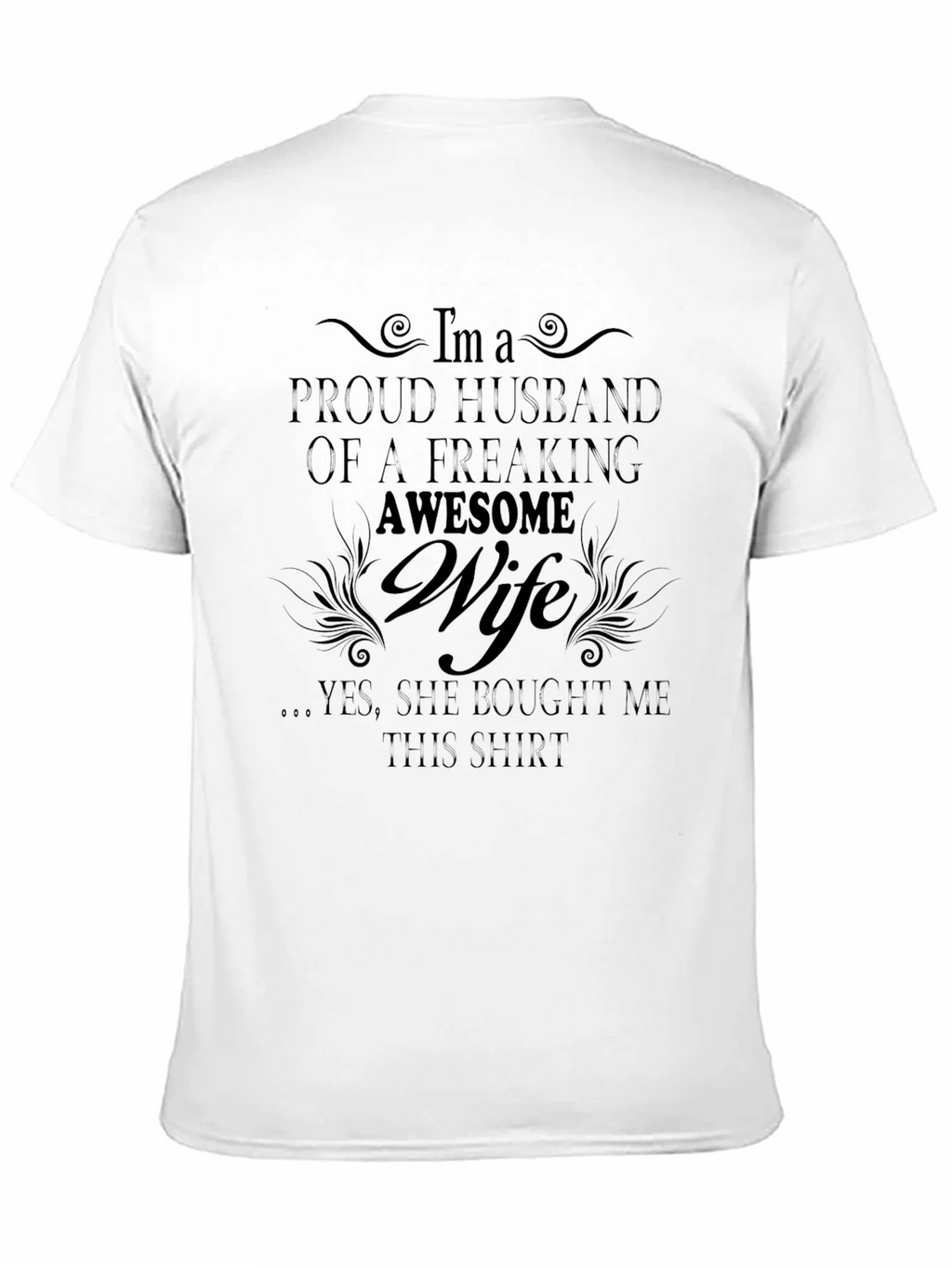 Proud Husband of Awesome Wife Graphic T-Shirt