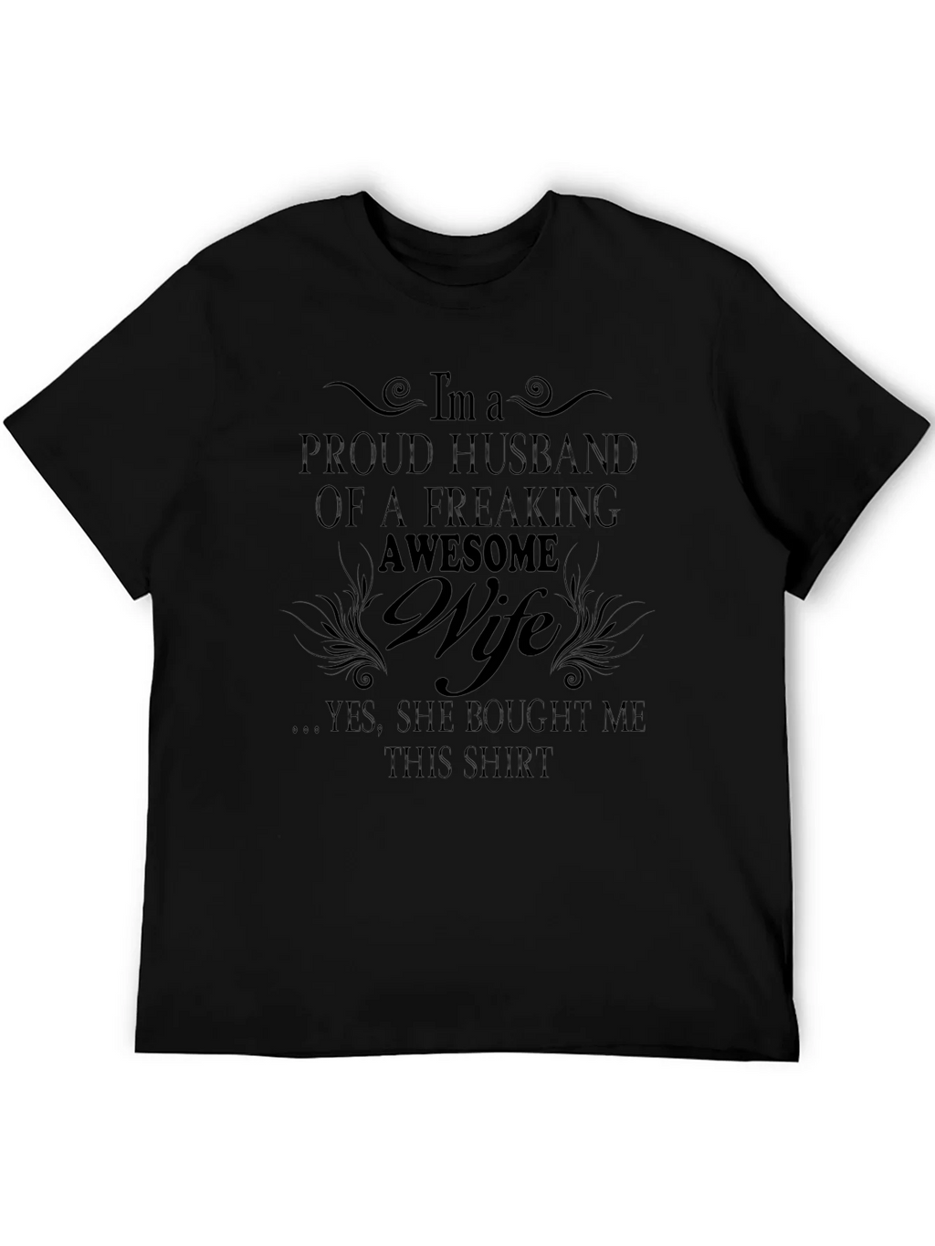 Proud Husband of Awesome Wife Graphic T-Shirt