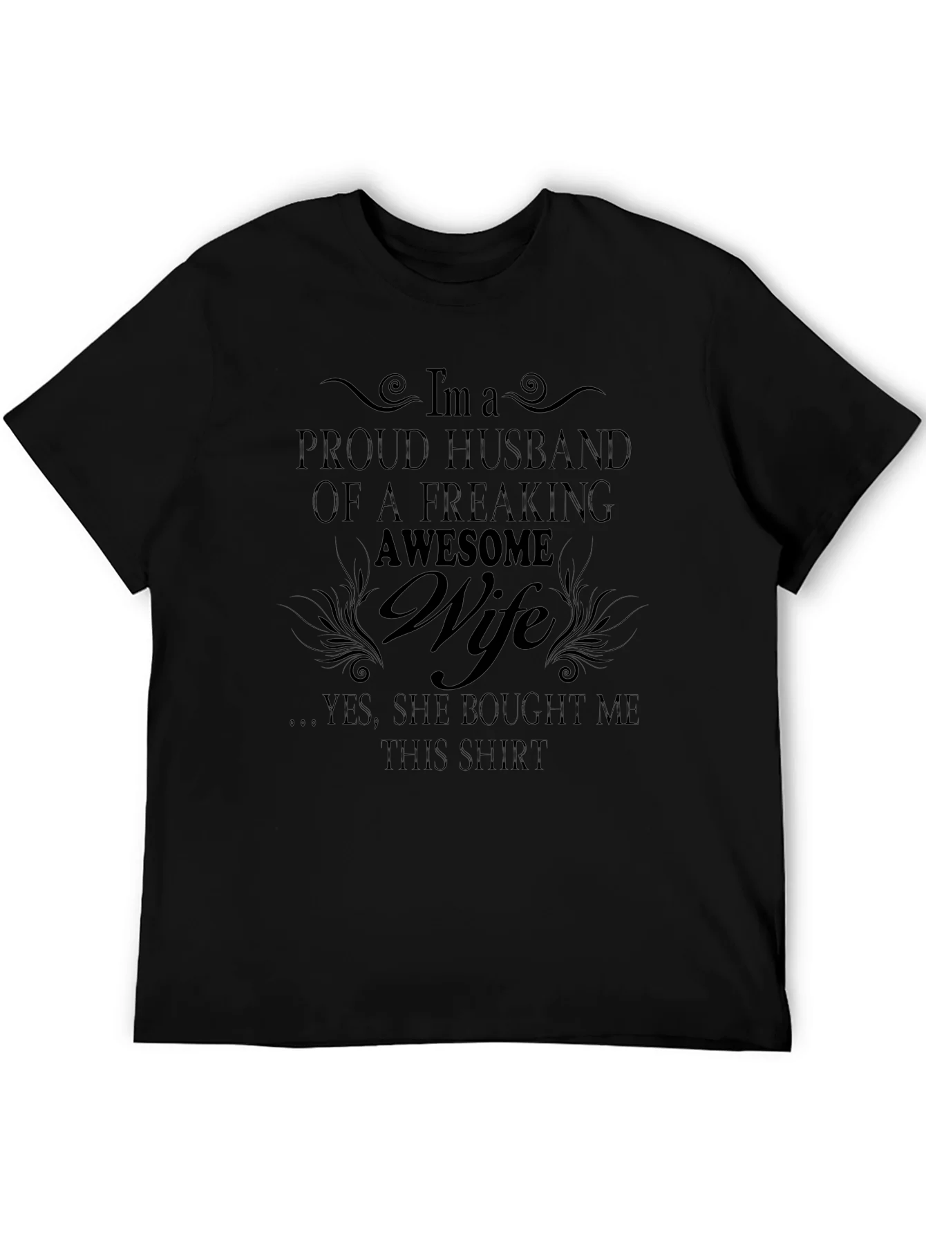 Proud Husband of Awesome Wife Graphic T-Shirt
