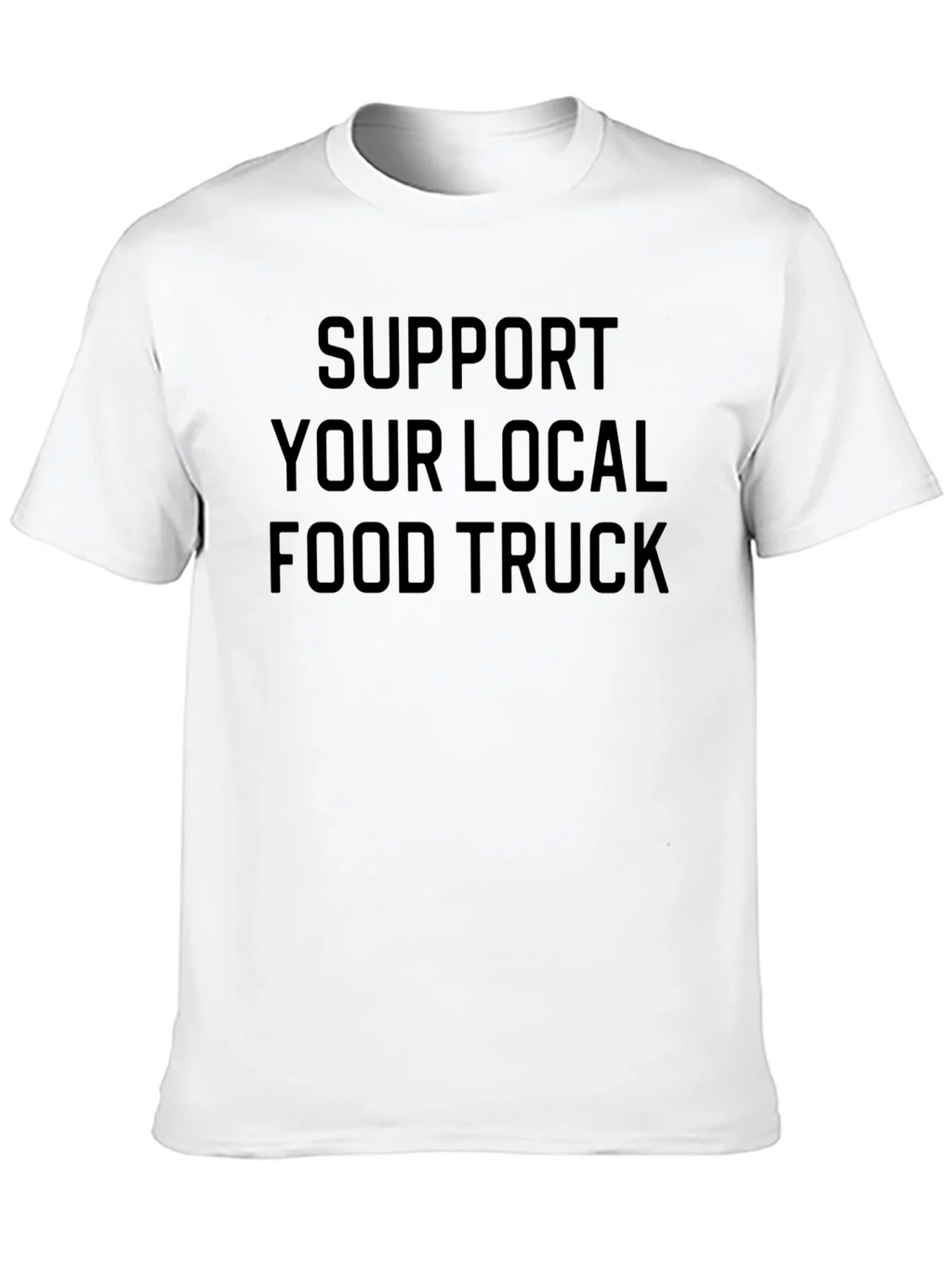 Support Local Food Truck Black Graphic Tee