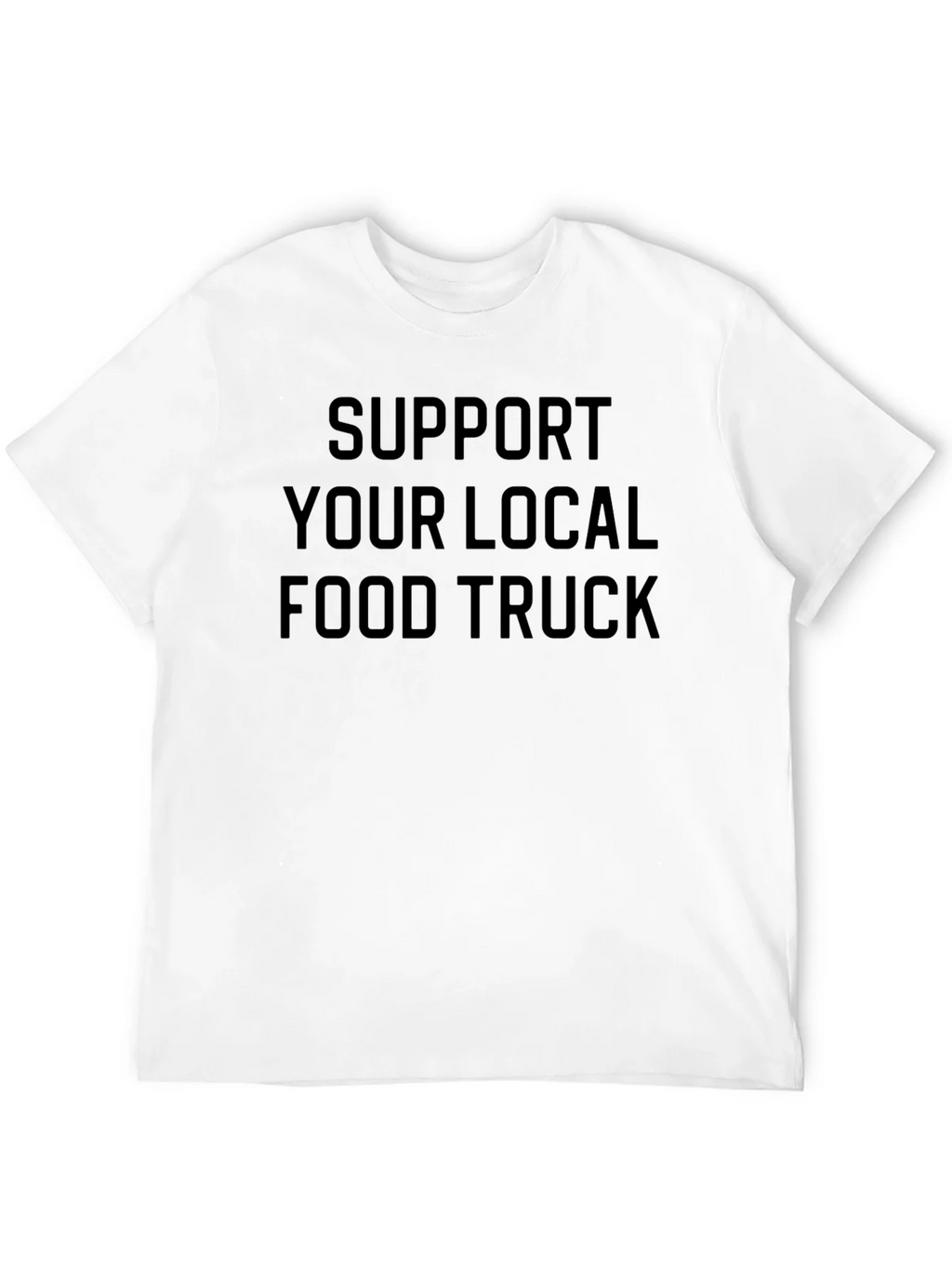 Support Local Food Truck Black Graphic Tee