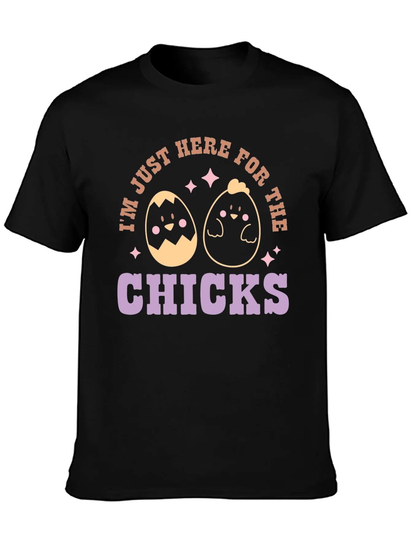 Easter Chick T-Shirt - Here For The Chicks