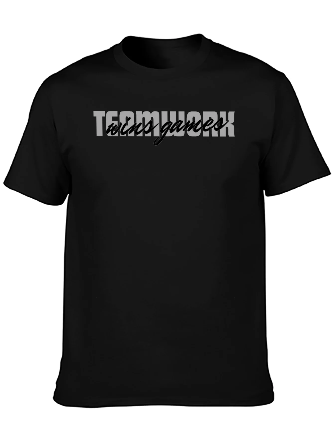 Teamwork Wild Games Black Graphic Tee