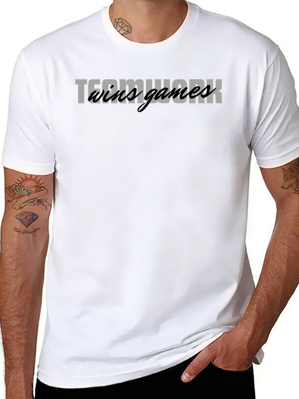 Teamwork Wild Games Black Graphic Tee